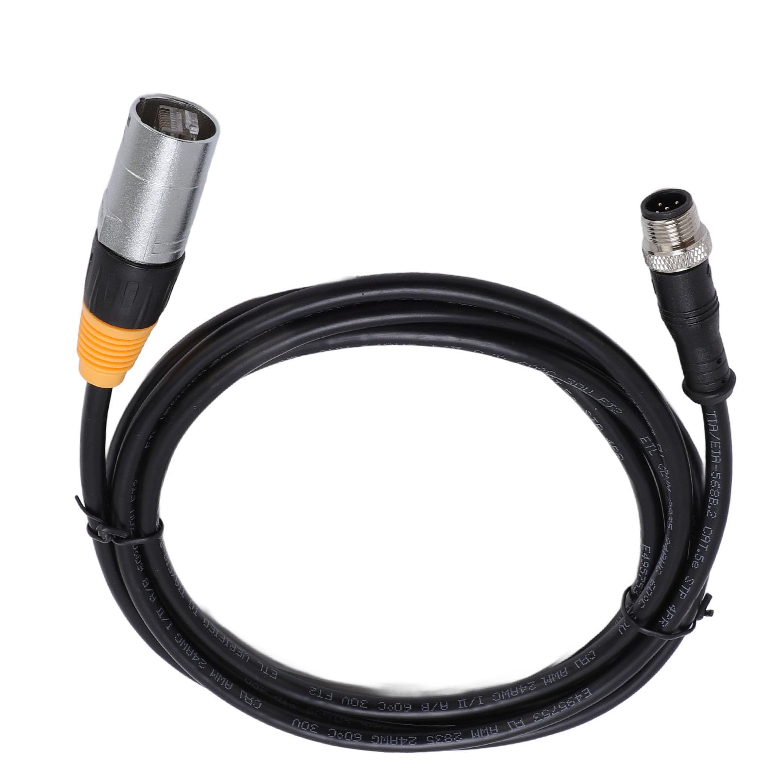 Câble Ethernet M12 RJ45, Câble de Connecteur étanche RJ45 à M12 pour L'automatisation Industrielle (5 mètres)