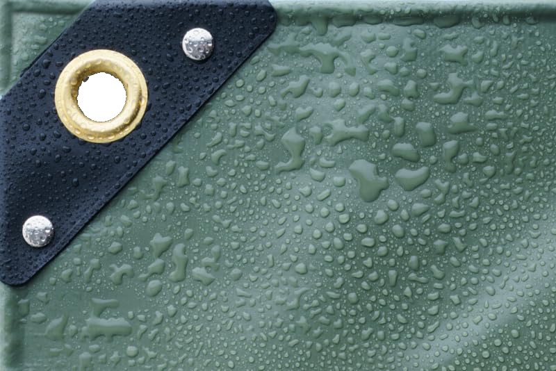 A-TEX® PVC Abdeckplane 650 g/m² LKW Plane mit Ösen | Verschiedene Größen und Farben wählbar | Gartenplane Bauplane Bootsplane Holzplane | wasserdicht | reißfest | uv-stabilisiert (Grün, 3,5 x 5 m)