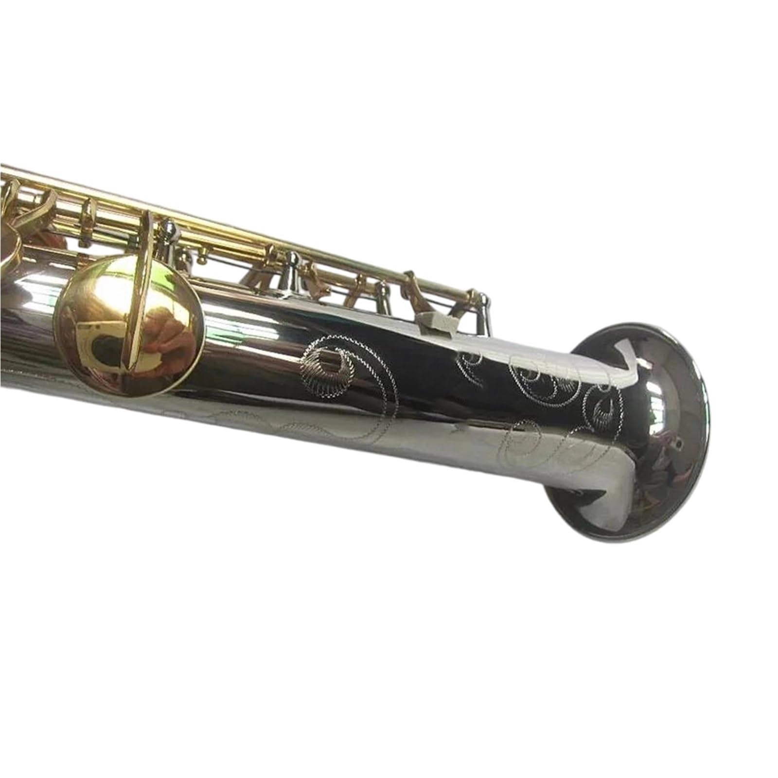 Saksofony Saksofon Sopranowy Rura Prosta Instrument W Tonacji B Materiał Niklowo Srebrny Twardy Futerał