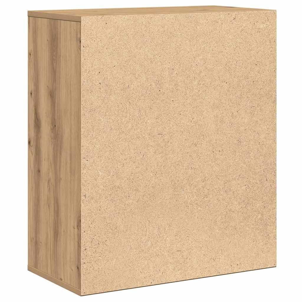Credenza Rovere Artigianale 60 x 31 x 70 cm Legno Multistrato Marrone,871416