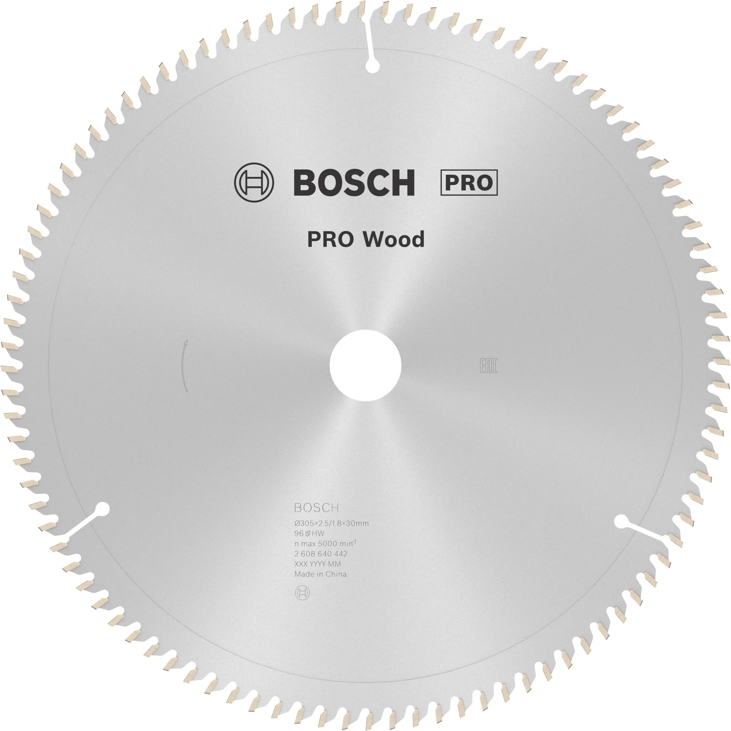Bosch Bosch 1x PRO Wood Circular Saw Blade for Corded Mitre Saws (for Softwood, Hardwood, Ø mm, Professional Accessory Mitre Circular