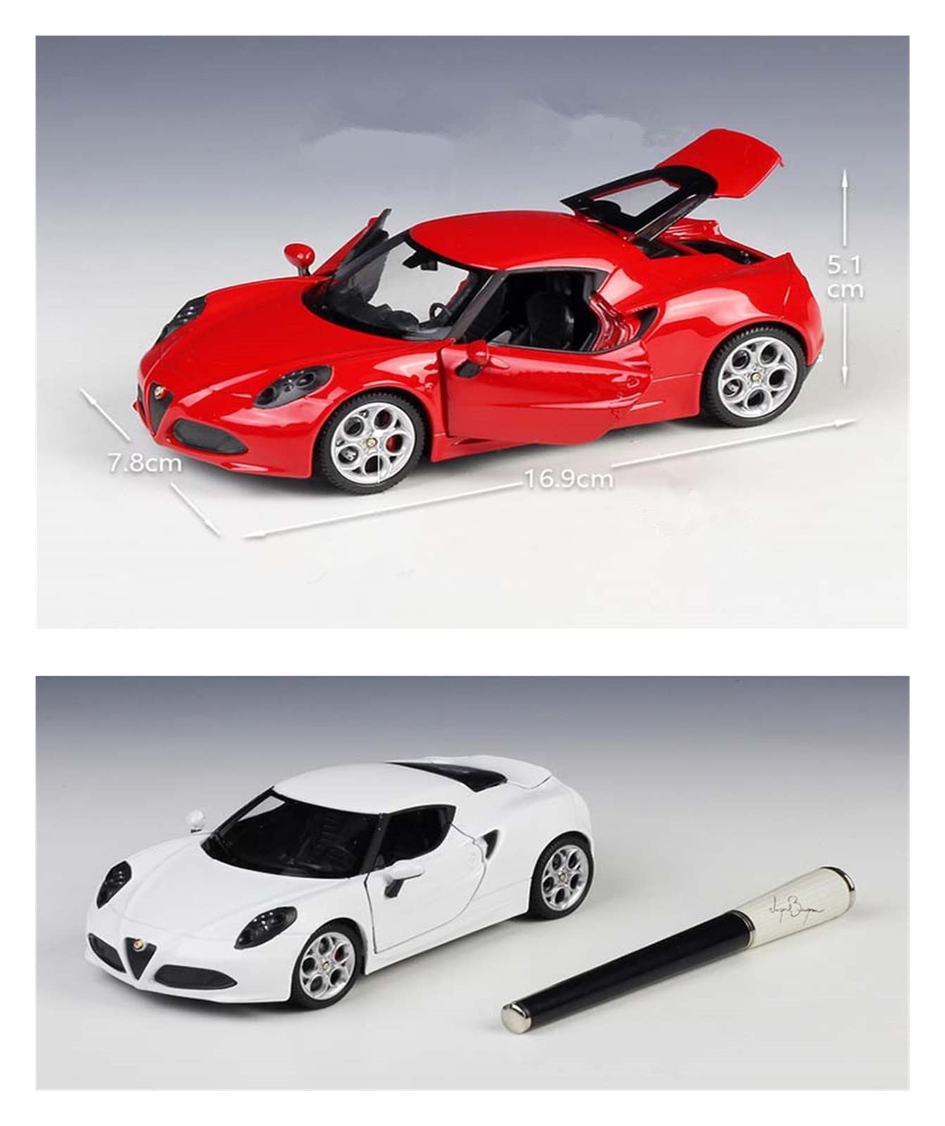 Amazon.co.jp: ミニカー スケールモデルカー 1:24 アルファロメオ 4C