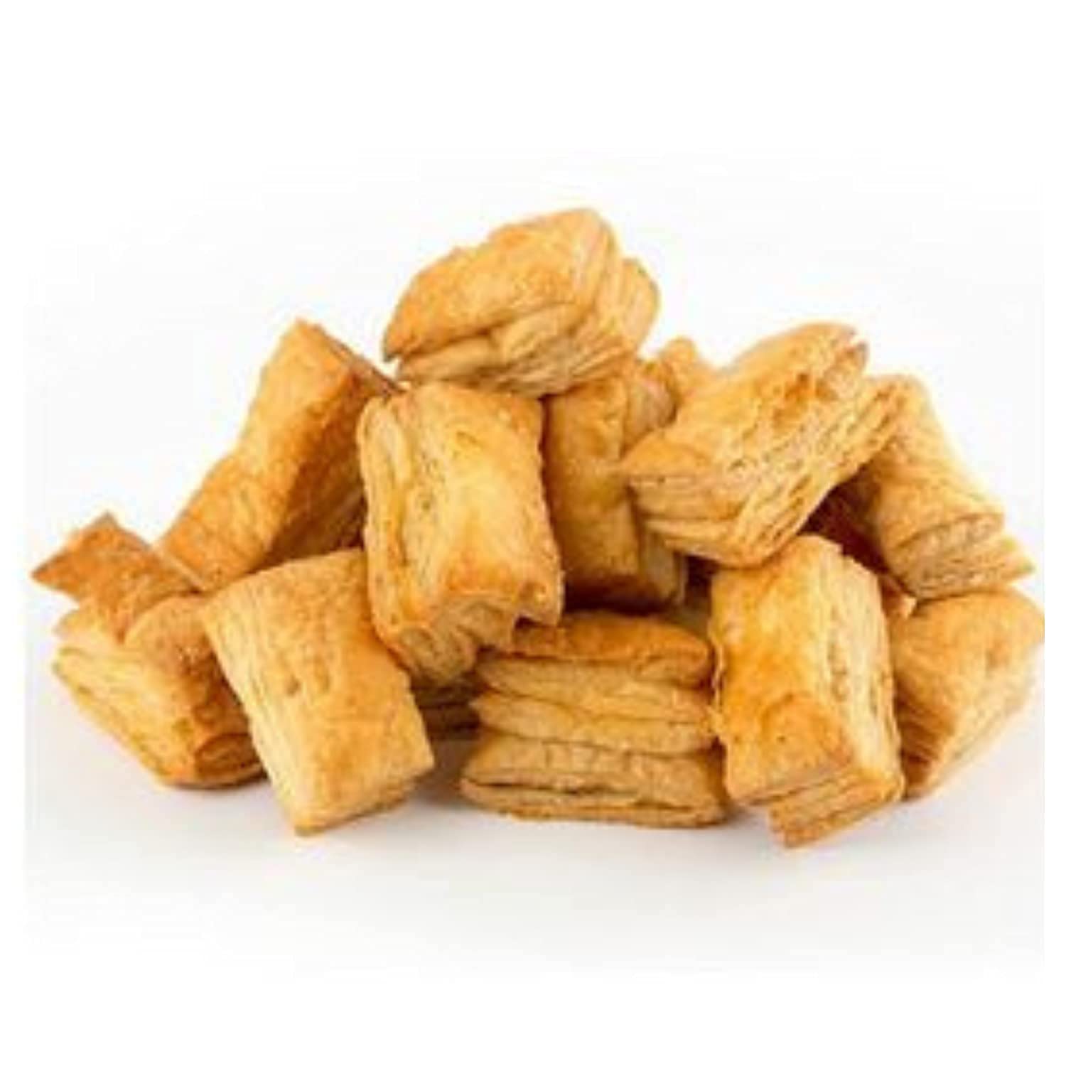 Eurohaus 100% Veg Special Gujrati Khari Biscuits-Puffy Pastry Biscuits Twisted Butter Khari | Homemade Khari | Tea Time Snacks 2000 gram