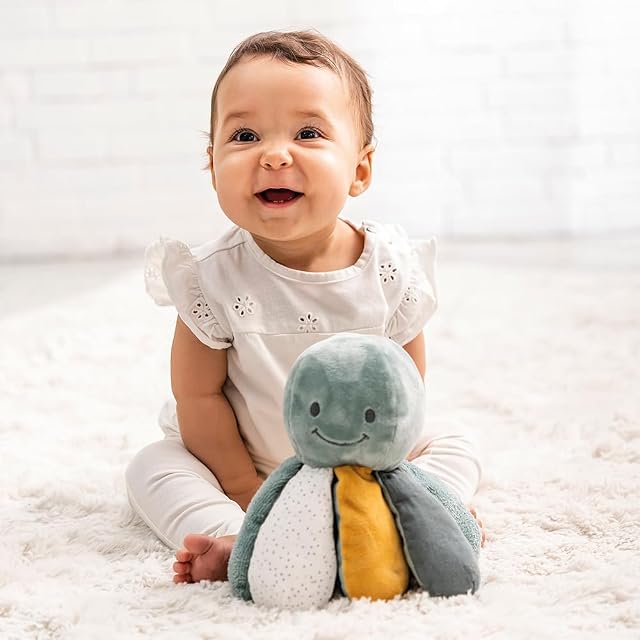 Foto 2 de 3 de Nattou Peluche de actividades de poliéster, Pulpo de peluche con sonajero y chirriador, Aprox. 28 cm, Lapidou