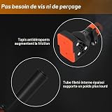 Barre de Traction, Barre de Traction sans Fixation, Barre de Tractions Porte,Installation sans Vis, Chargeable Jusqu'à 200 kg, Convient pour Une Largeur de Porte 72 cm-110 cm - 5