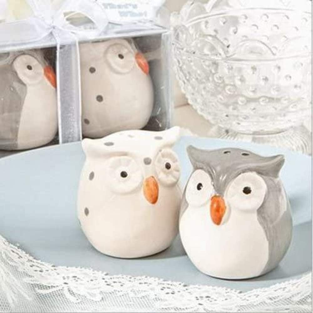 Seasoning jar Cute owl salt and pepper shakers Ceramic spice jar small gift