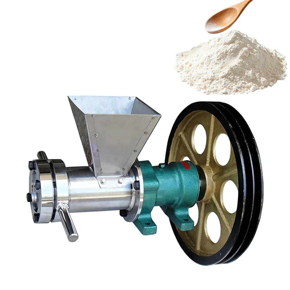 PA-DABAOO Flour Extruding Food Puffing Machine,Electric Food Extruder Machine with 4 Molds,Multi-Function Snack Maker for Street Stalls,Puff Snack Foods Machine