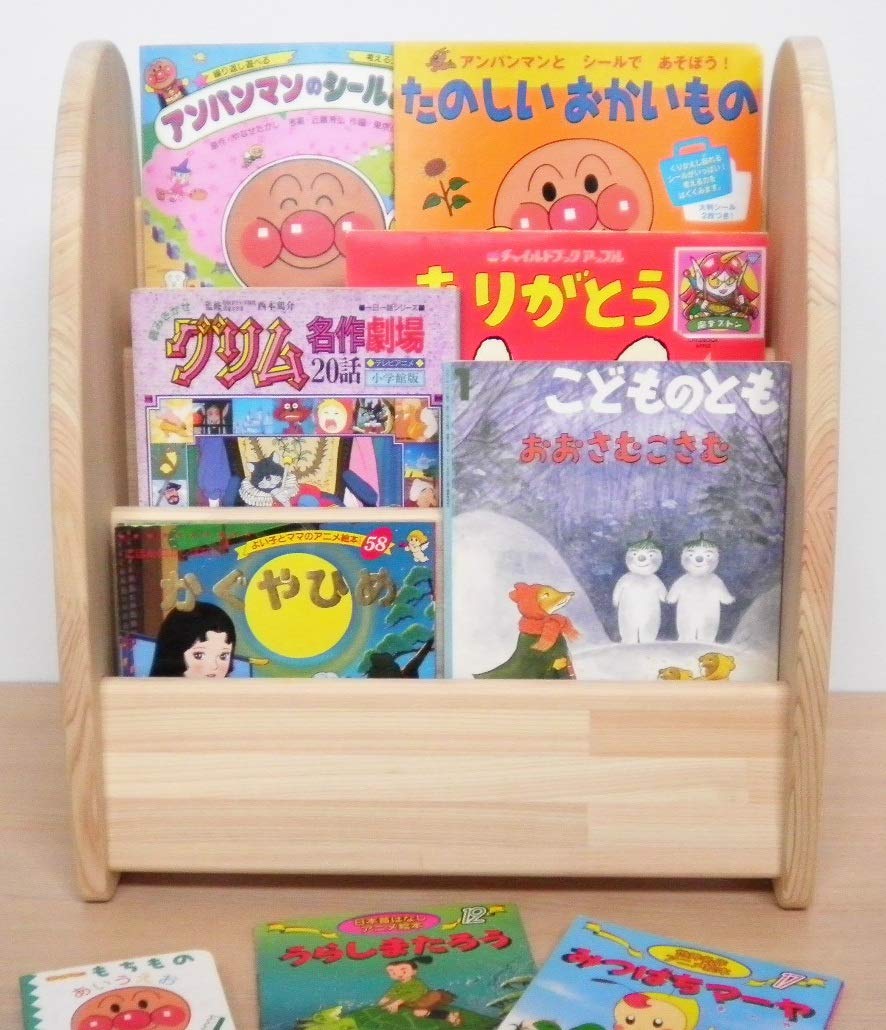 Amazon.co.jp: 木遊舎(MOKUYUSYA) ミニ絵本棚【完成品】天然木製ひのき