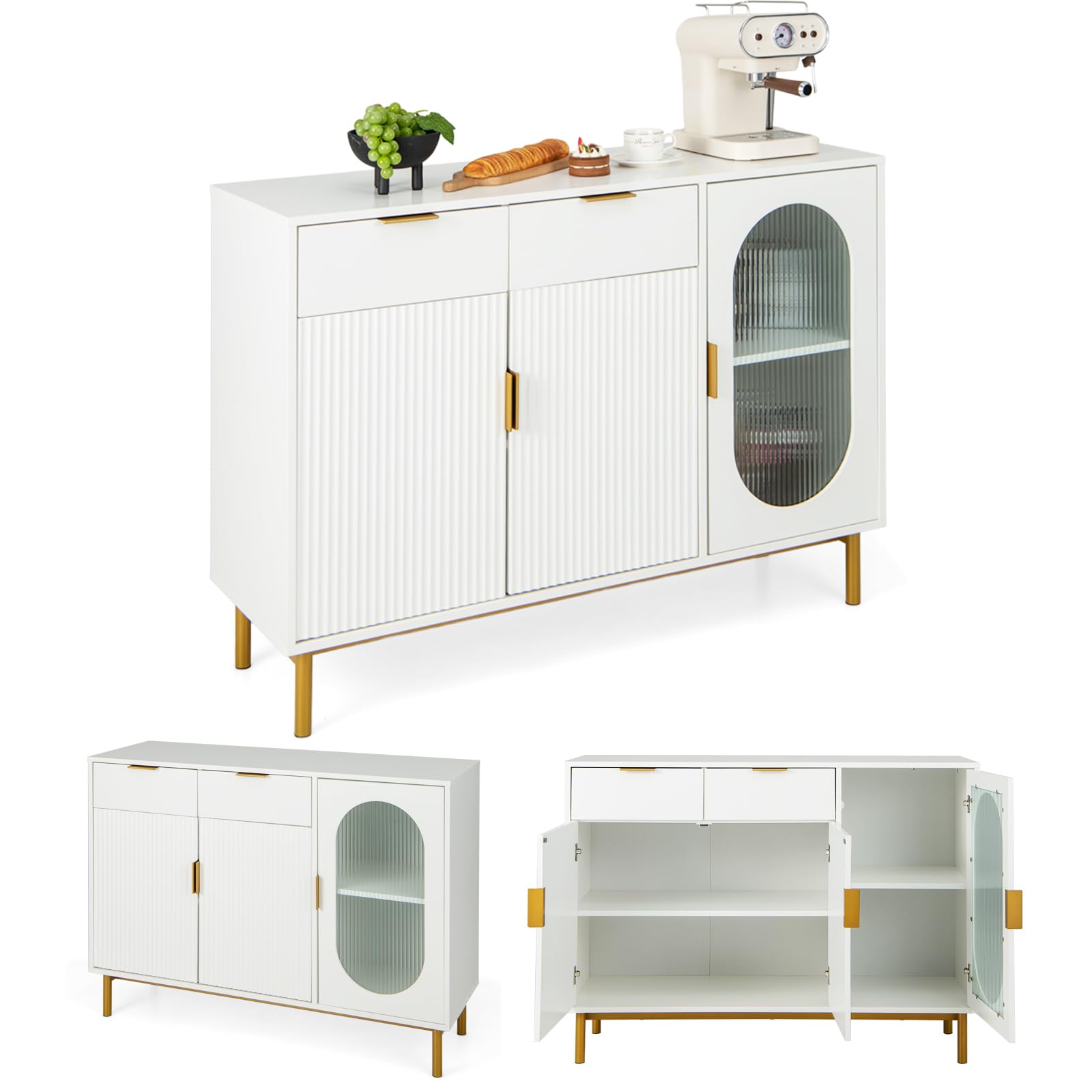 Buffet De Cuisine Avec Porte-bouteilles De 11 Bouteilles Placard 2 Portes Meuble Bar A Vin Pour Salle A Manger Salon 20 91171111