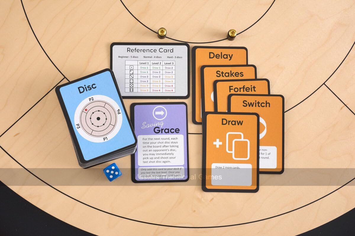 Tracey Crokinole Cards - Board and Discs Not Included