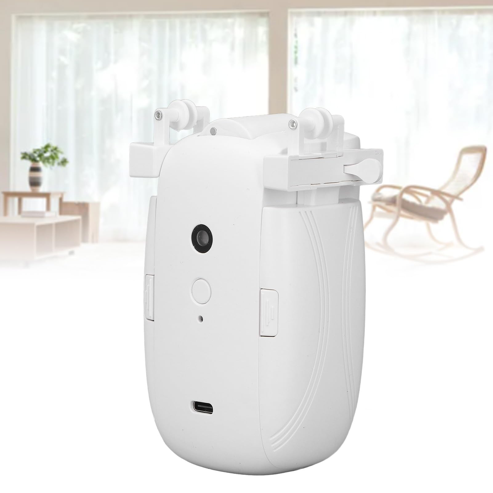 Walfront Ouvre-Rideau Automatique, Contrôleur de Rideau Intelligent, Fonctionnement Silencieux, Télécommande Pratique, Prise en Charges des Pistes U et I