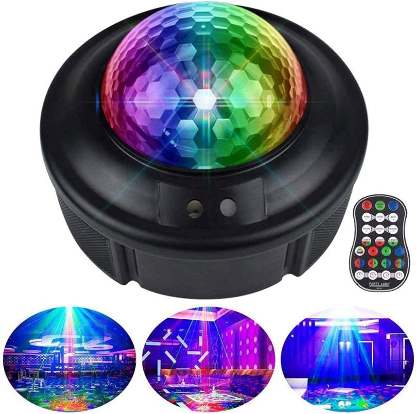 Led Stage Lights with Remote Controland Sound Activated 90 Patterns DJ Light Disco Ball Lights for Home Dance Kids Gift Birth Wedding Ktv Bar