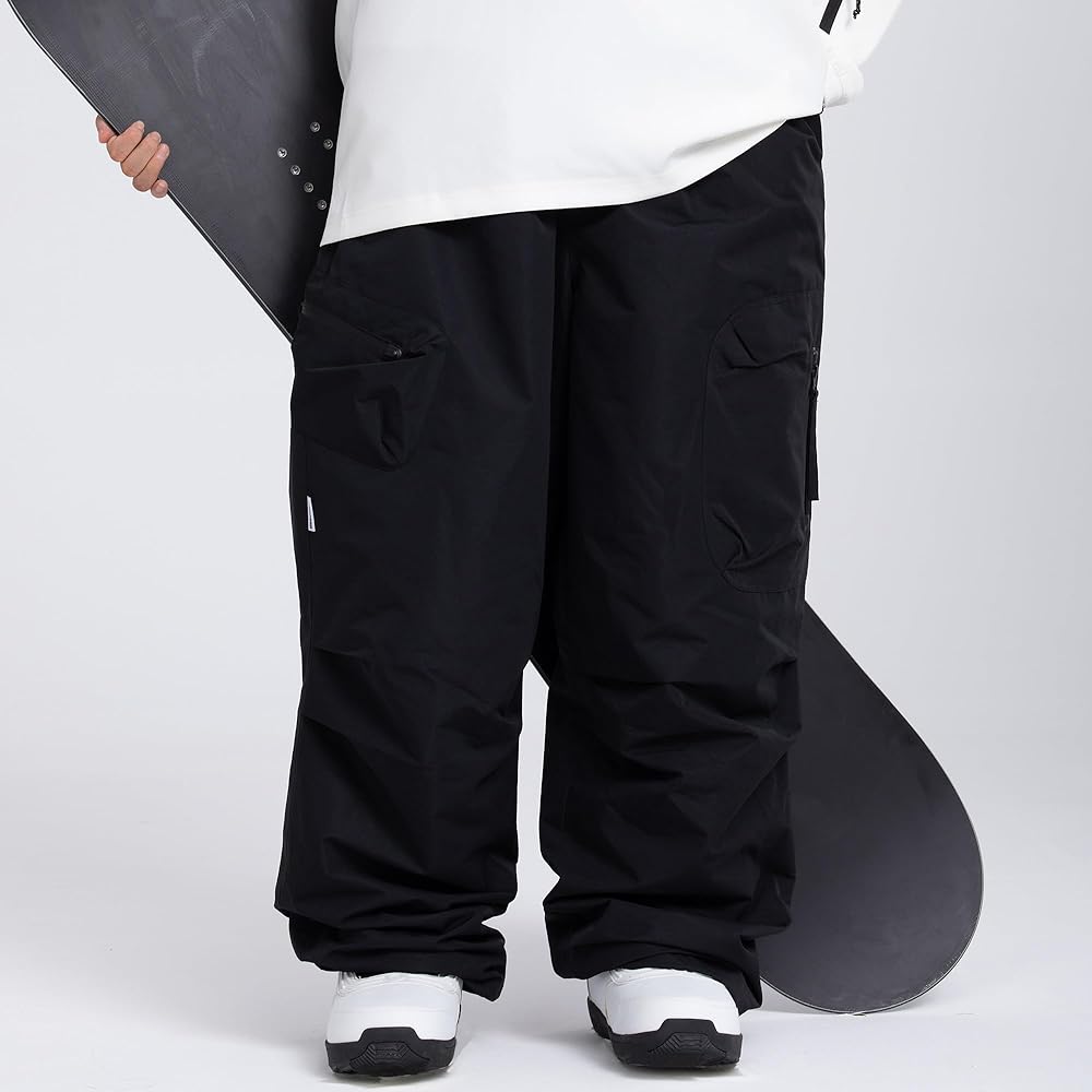 スノーボード UNISEX WIDE SNOW PANTS M BKIV Amazon.com : SNOWVERB Womens Mens Baggy Ski Insulated Pants