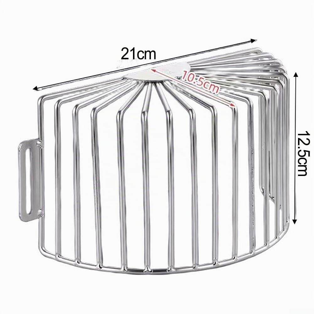Durashmall Copertura per scarico a pavimento in acciaio inox 304, filtro per grondaia, filtro per scarico laterale, griglia di drenaggio angolare, anti-intasamento, a prova di roditori, per terrazze e