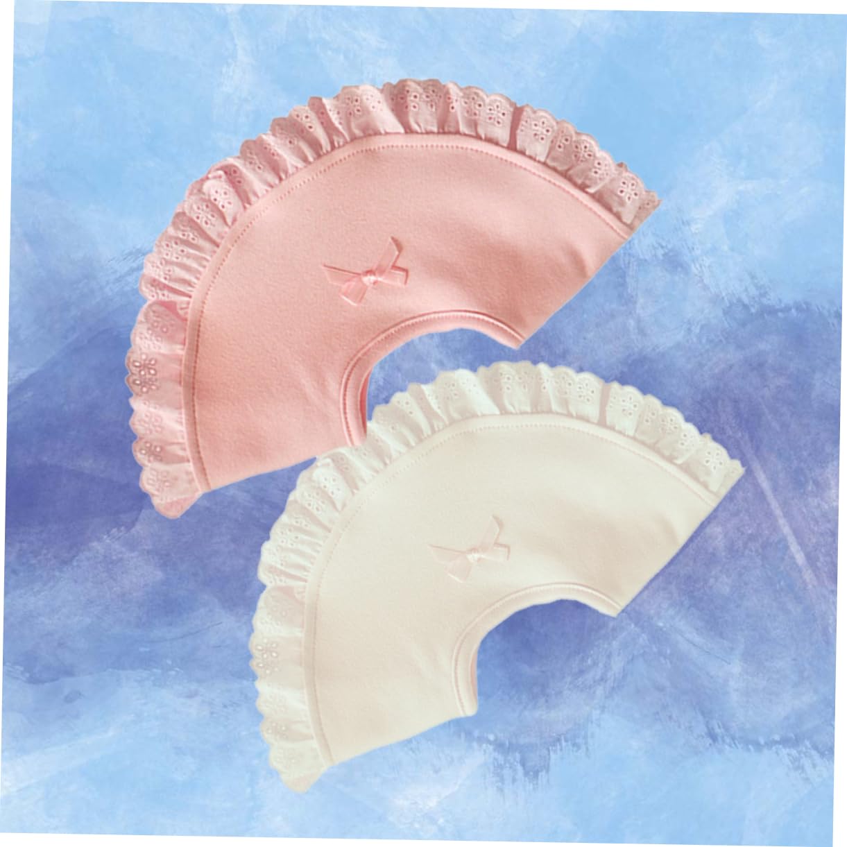 Abaodam 6piezas Baberos De Algodón Para Bebés Diseño De Lazo Pack y Para Alimentación