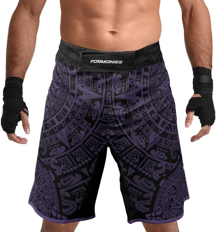 Aztec MMA Shorts – Men’s Fight Shorts for Cage Fight Muay Thai Jiu-Jitsu BJJ Boxing Grappling