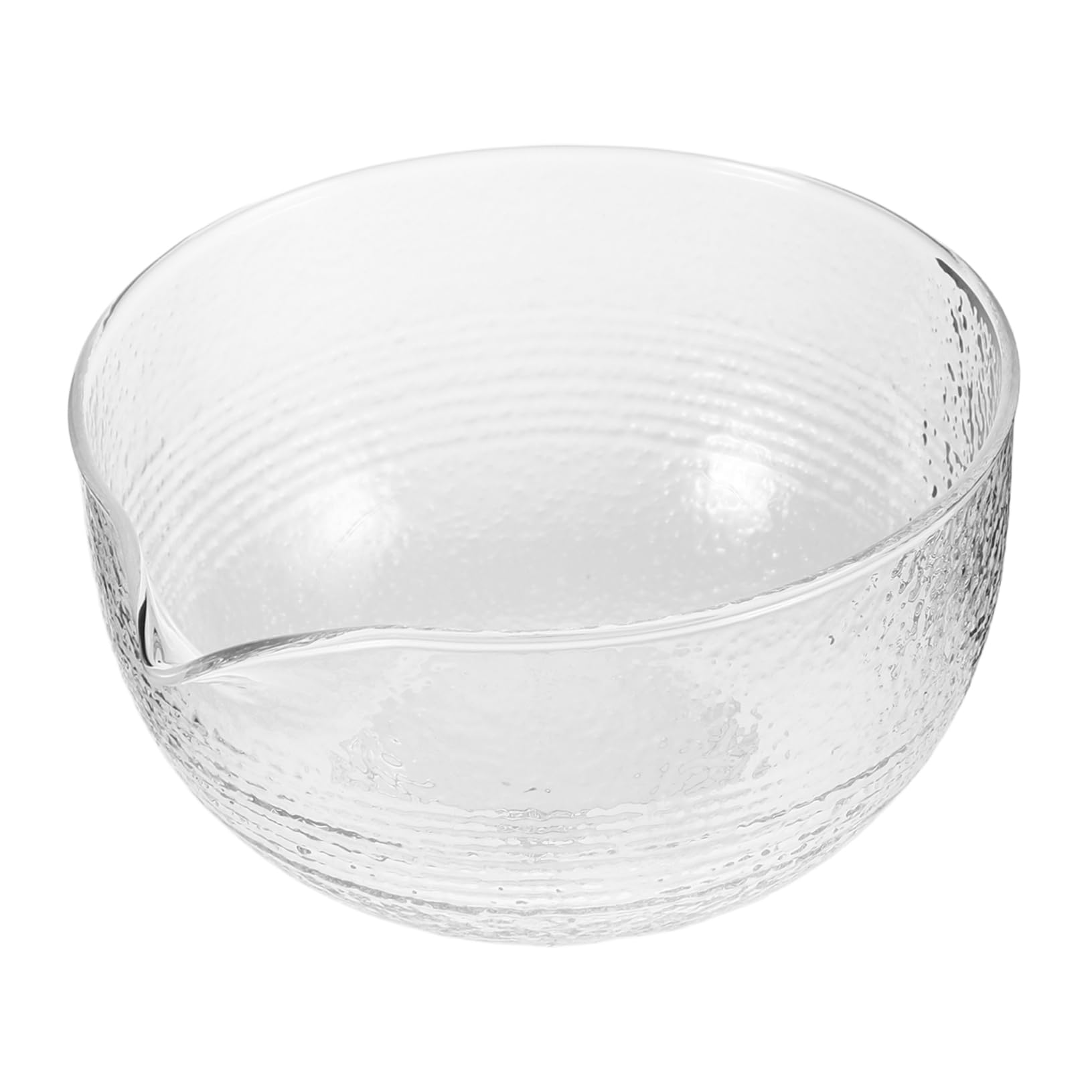 Mikinona Japanese Matcha Tea Set Glass Bowl With Spout Transparent Matcha Accessories Ideal For Tea Ceremonies And Home Supplies