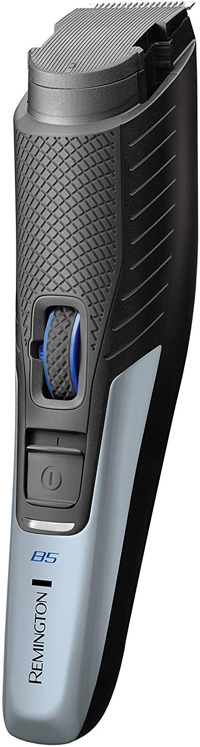 Remington Tondeuse Barbe Homme, Lames Titanium, Molette de Réglage, Guide de Coupe Ajustable 17 Longueurs (0,4 -18 mm), Utilisation sans Fil - MB5001 Styles Series (Exclusivité Amazon)