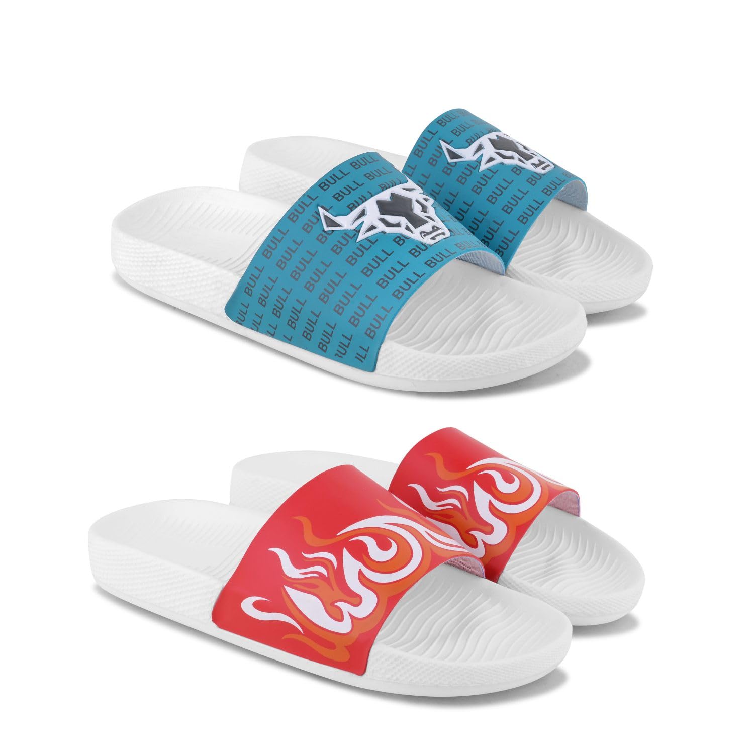 Men's Slippers Casual Flip Flops & Sliders for Men Chappal Man Lightweight Pack of 2-image-12