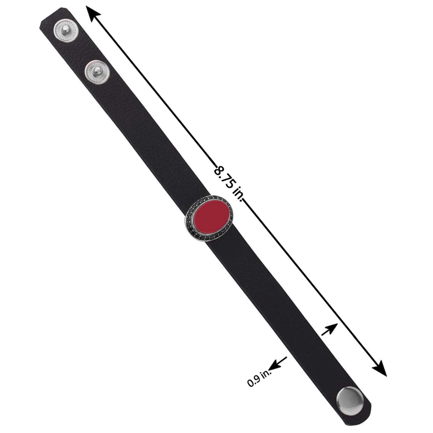 Dare & Red Enamel Bracelet