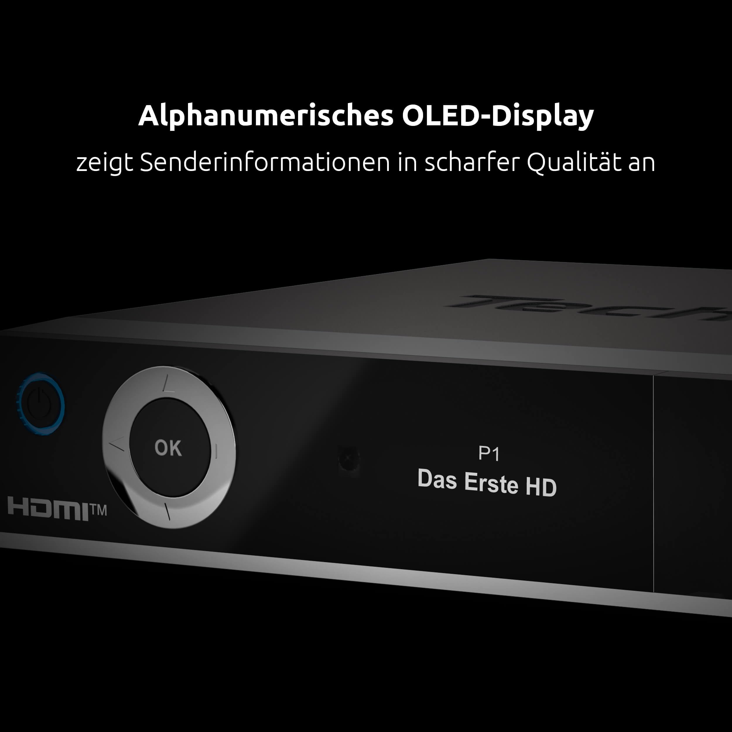 TechniSat DIGIT ISIO S4 – Twin Sat-Receiver mit alphanumerischem Display (HDTV Twin-Tuner, DVB-S2, PVR Aufnahmefunktion via USB, HbbTV, CI+, HDMI) schwarz