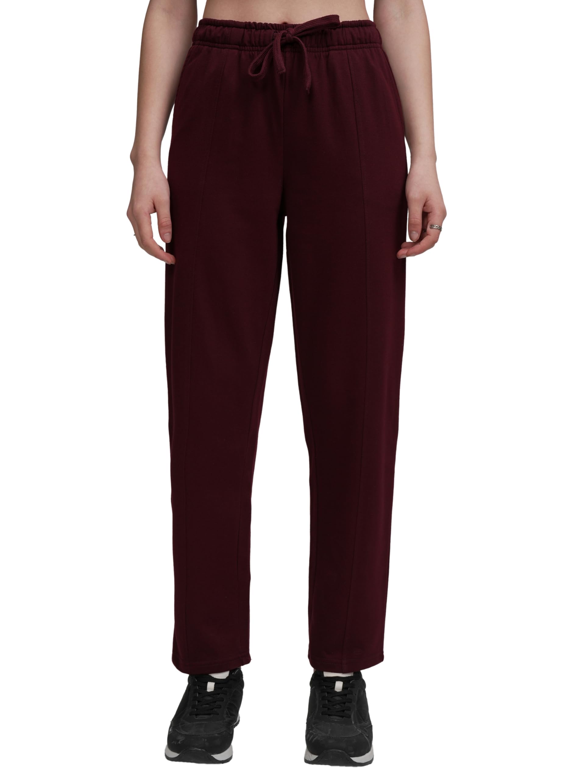Tokyo Talkies Women's Fitted Track Pants in neutral