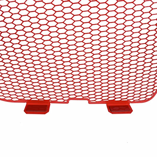 Billfaro 2Pcs Upgraded Front Radiator Guards Grille,Body Bumper Oem Style Front Outer Grill Guard Car Grille Vents Insert Mesh Set For Corvette C8 C8.R 2020-2023(Red) #TOP6