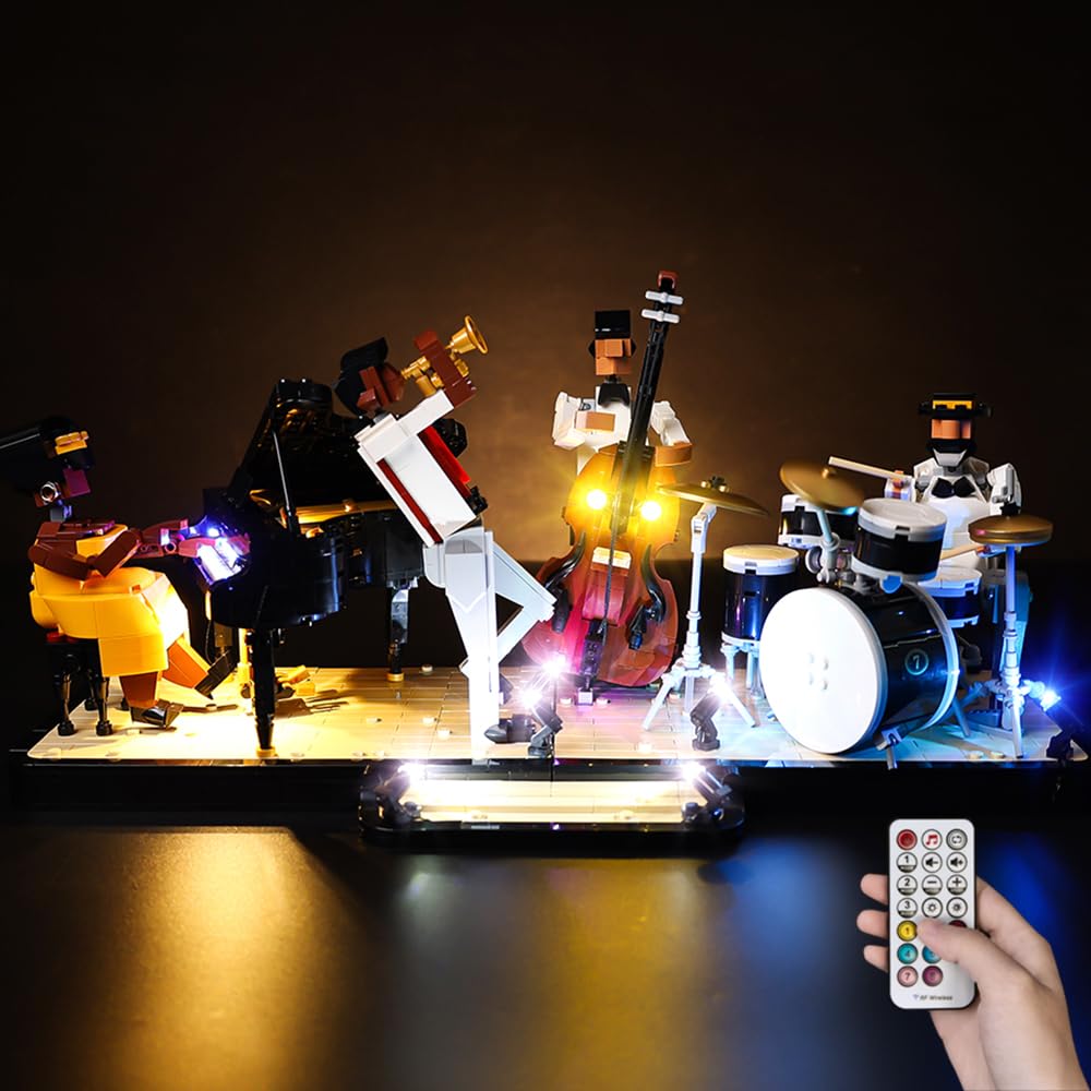 Kyglaring LED Lighting Kit (No Model), Compatible with Lego-21334 Ideas Jazz Quartet Building Blocks Model Set