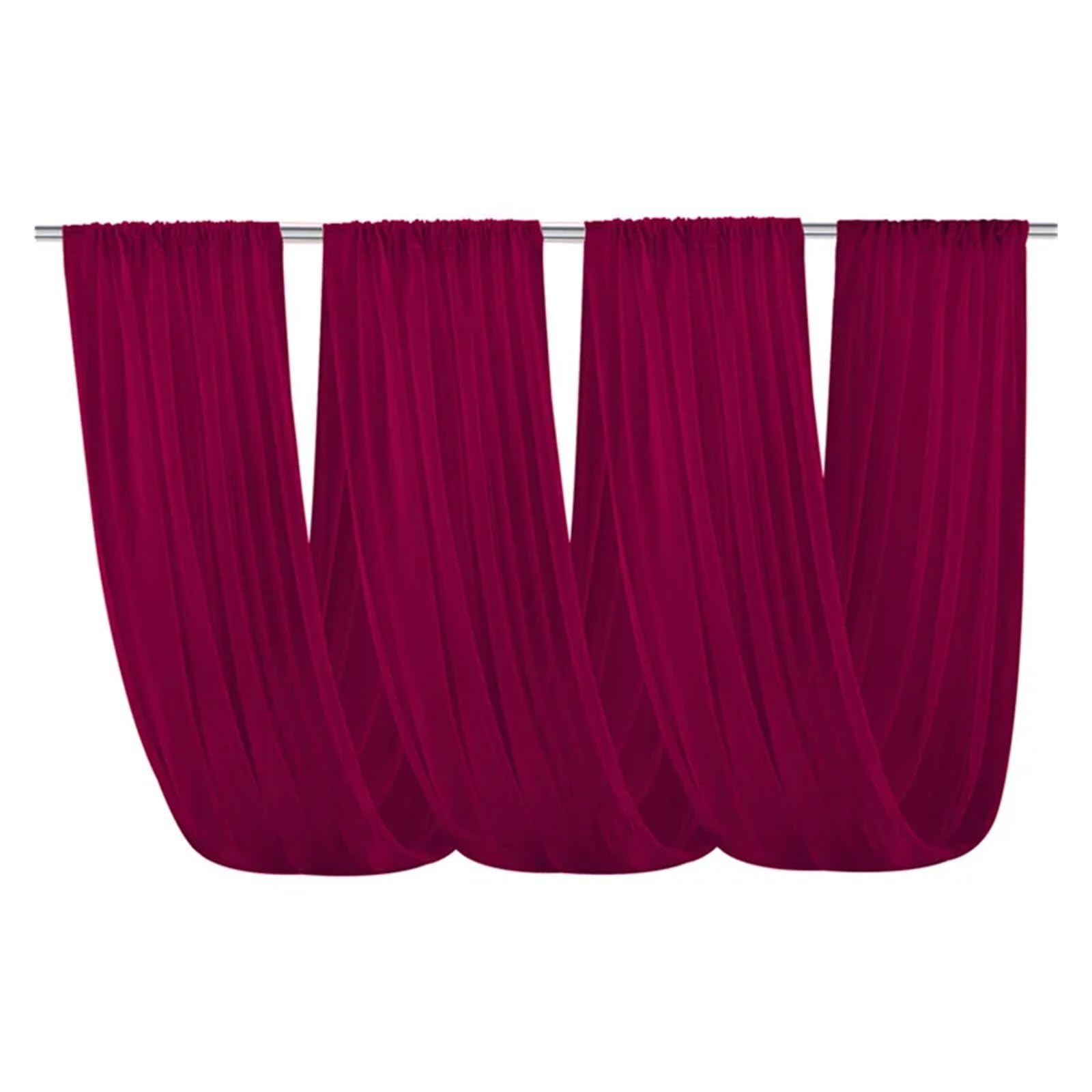 DeckenvorhäNge FüR Hochzeitsfeiern Hochzeit Bogen Drapierung Deckenvorhänge Stoff Gardinen Voile Deckendekoration for Party Zeremonie Bühne Swag(1Panel color 1,W150XH1000CM)