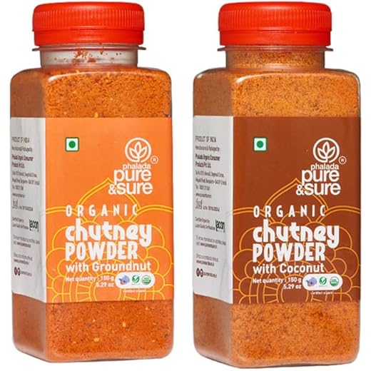Pure & Sure Chutney Powder Combo - Groundnut/Coconut - 150Gm
