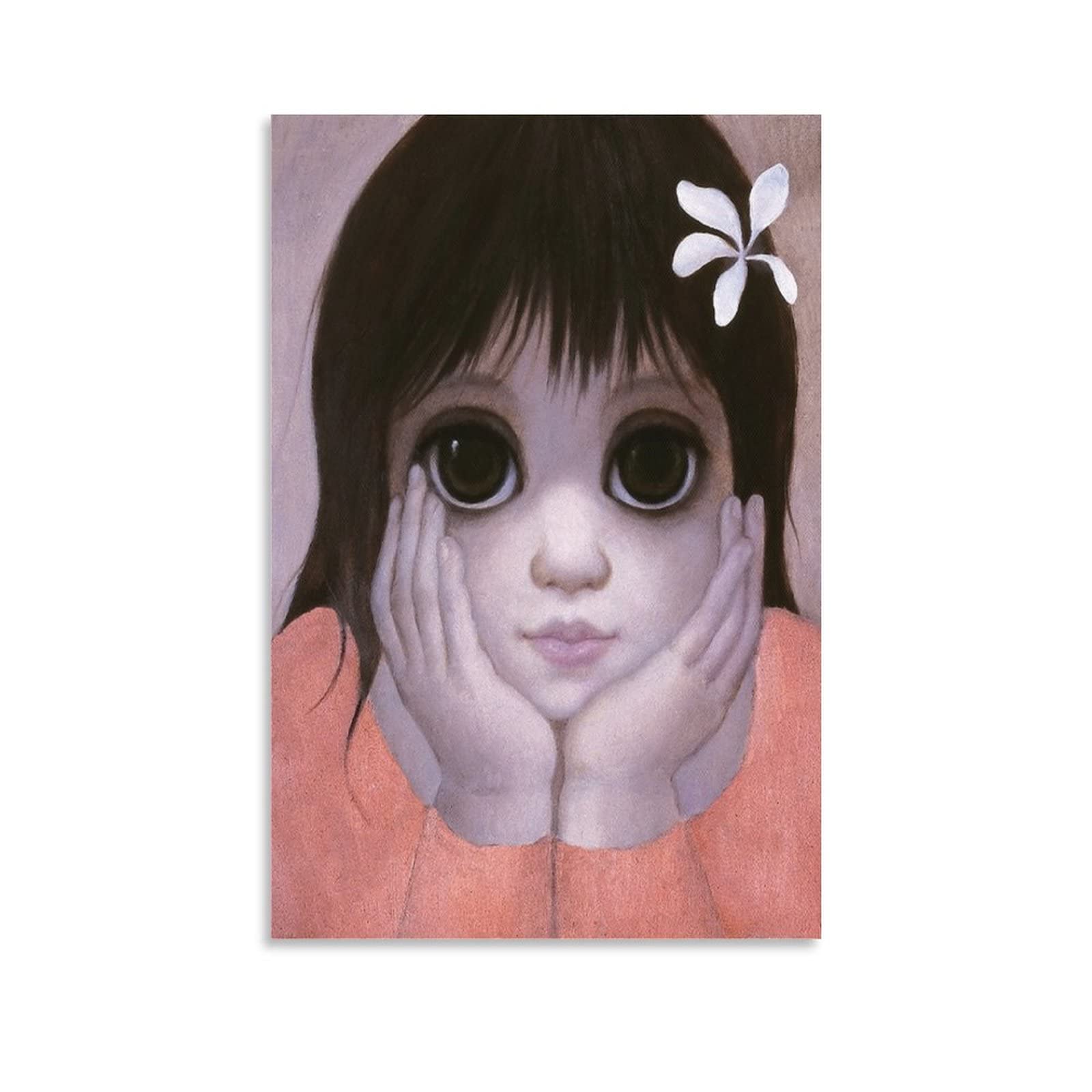 Margaret Keane Happy Thoughts Poster Posters Art Print Wall Photo Paint Poster Hanging Picture Family Bedroom Decor Gift 24x36inch(60x90cm)