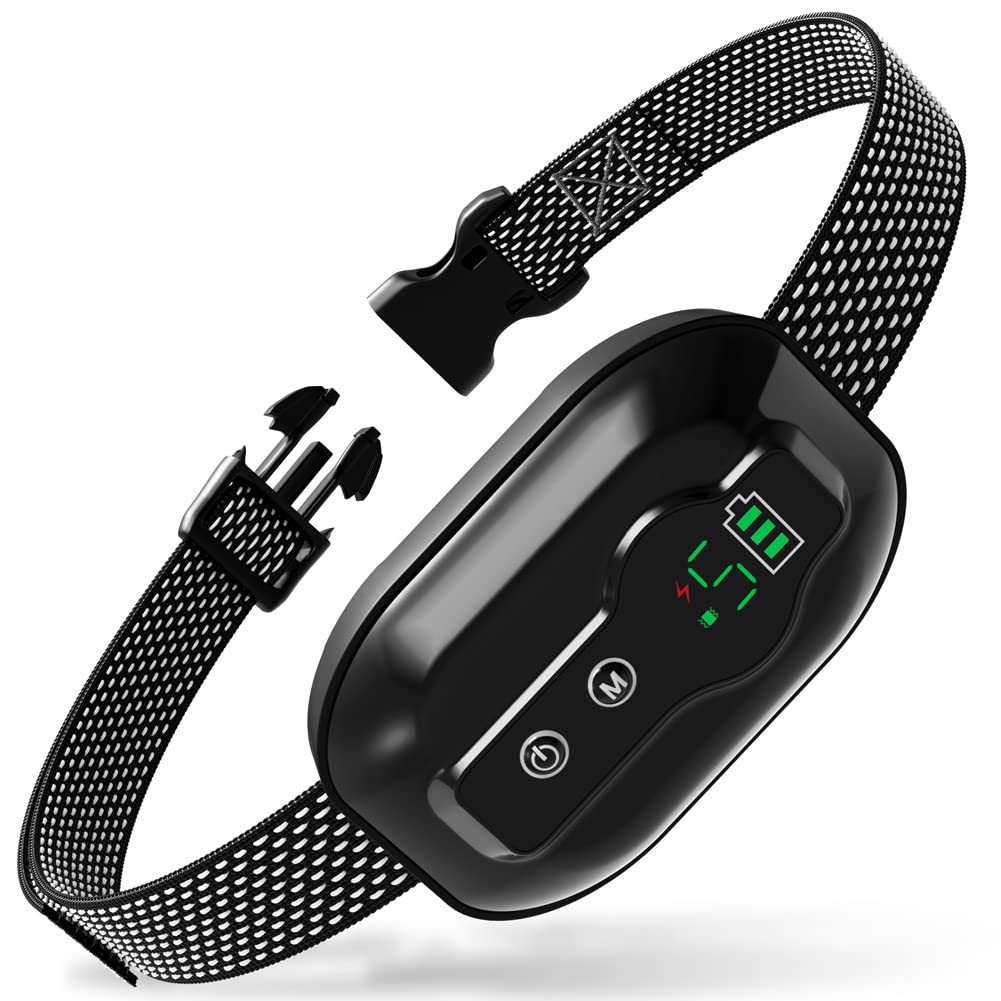 Peston Anti Barking Dog Collars Rechargeable Bark Collar For Large