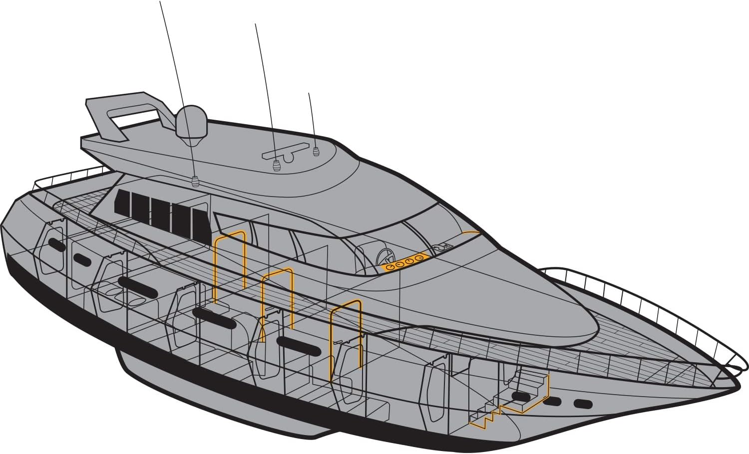 Sikaflex Black 291i Multifunctional Adhesive sealant for Marine Applications, 300ml