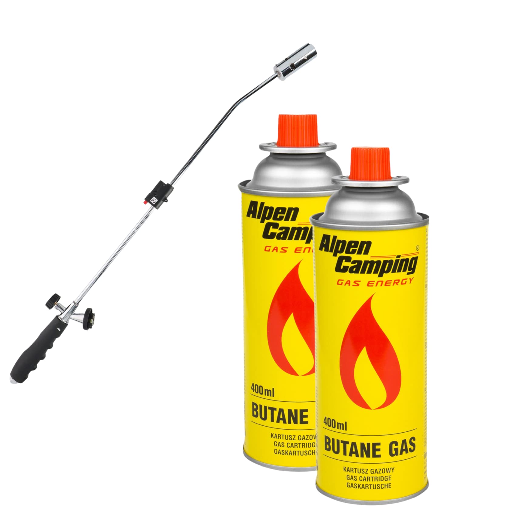 Buy Weed Burner with 2 Butane Cartridges Weed Killer with Piezo