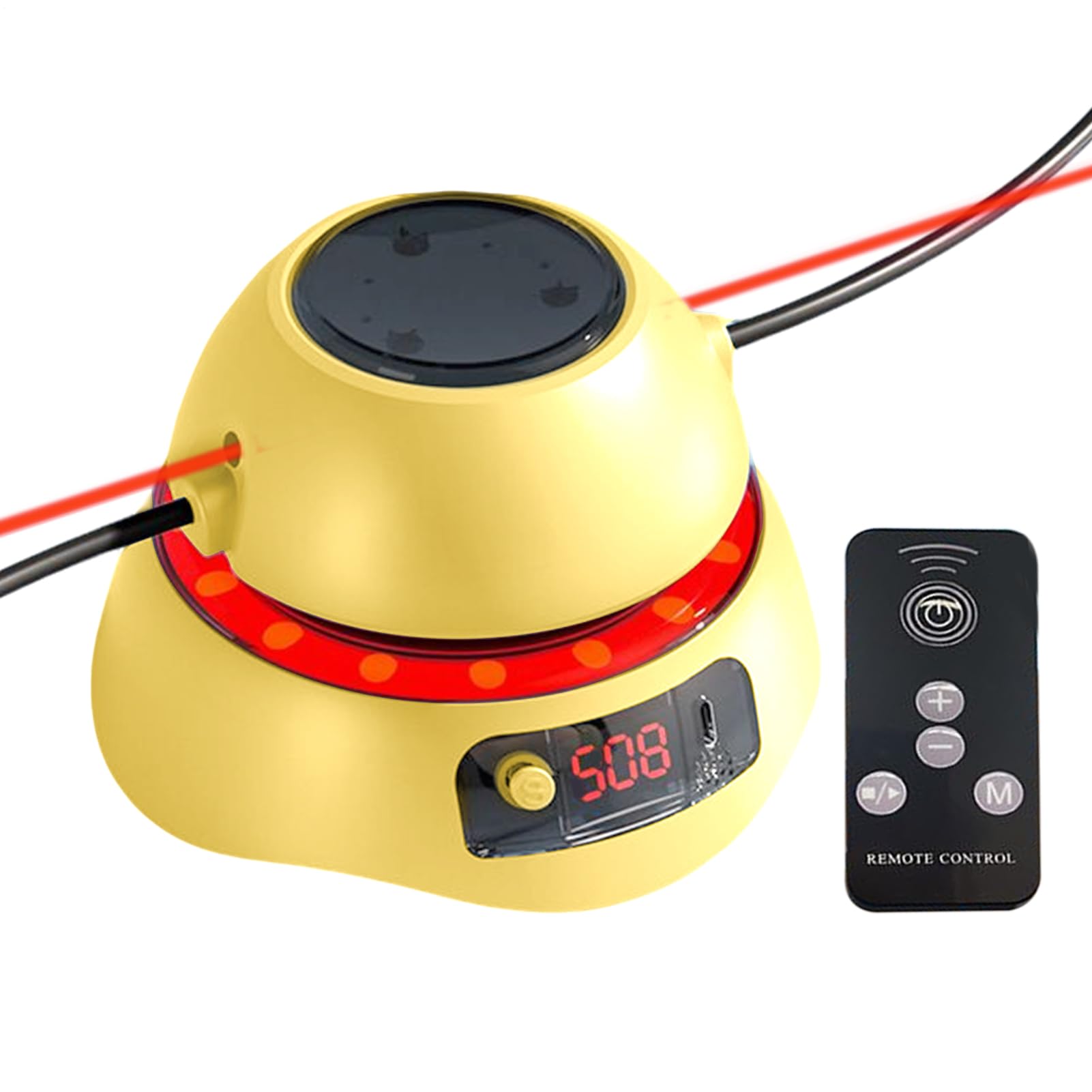 Rope Machine, Smart Jump Trainer, Remote Control and 10 Speed Settings, Automatic Jump Rope Equipment for Adults Kids Home Gym Sports Training Outdoor Fitness and Full Body Exercise