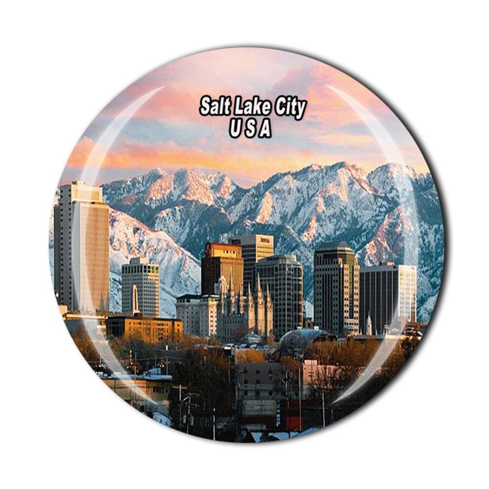 Muyu Magnet Salt Lake City Utah Usa America Fridge Magnet Souvenir Gift Crystal Magnetic Sticker Collection