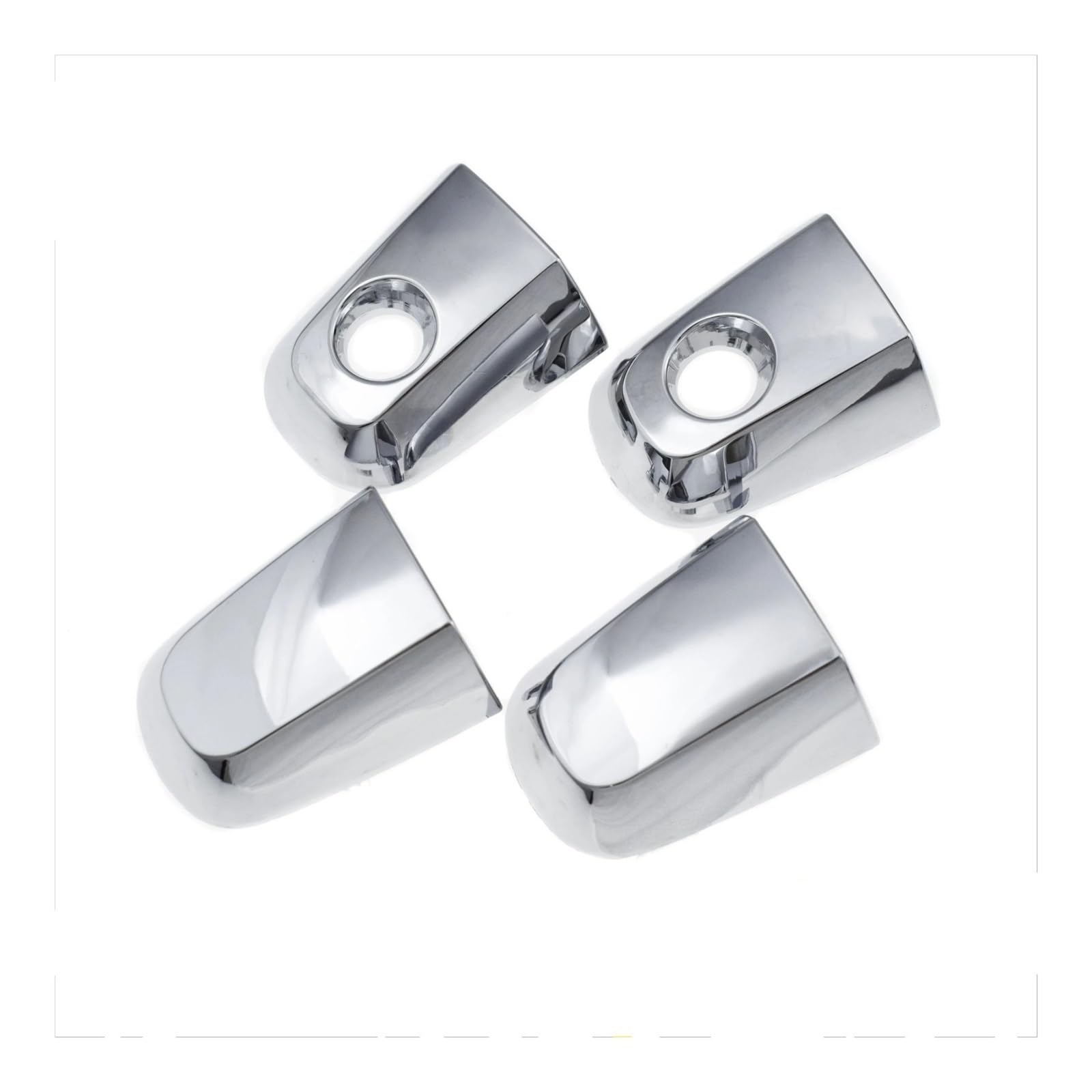 NOKRGQW Left Handle Passenger Outside Car Door Handle for Mitsubishi for L200 for Triton for Pajero for Montero for Sport(4 Pcs Front Rear Kit)