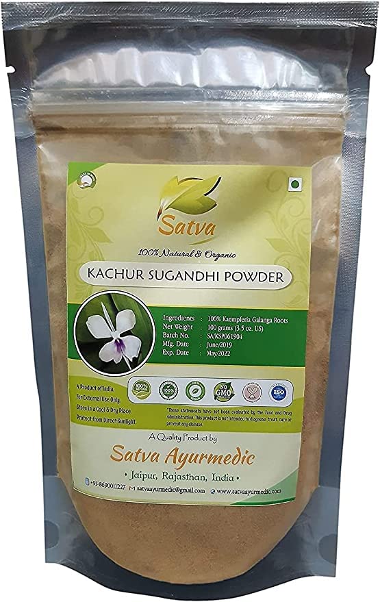 Kachur Sugandhi Powder 100 Kaempferia Galanga Roots