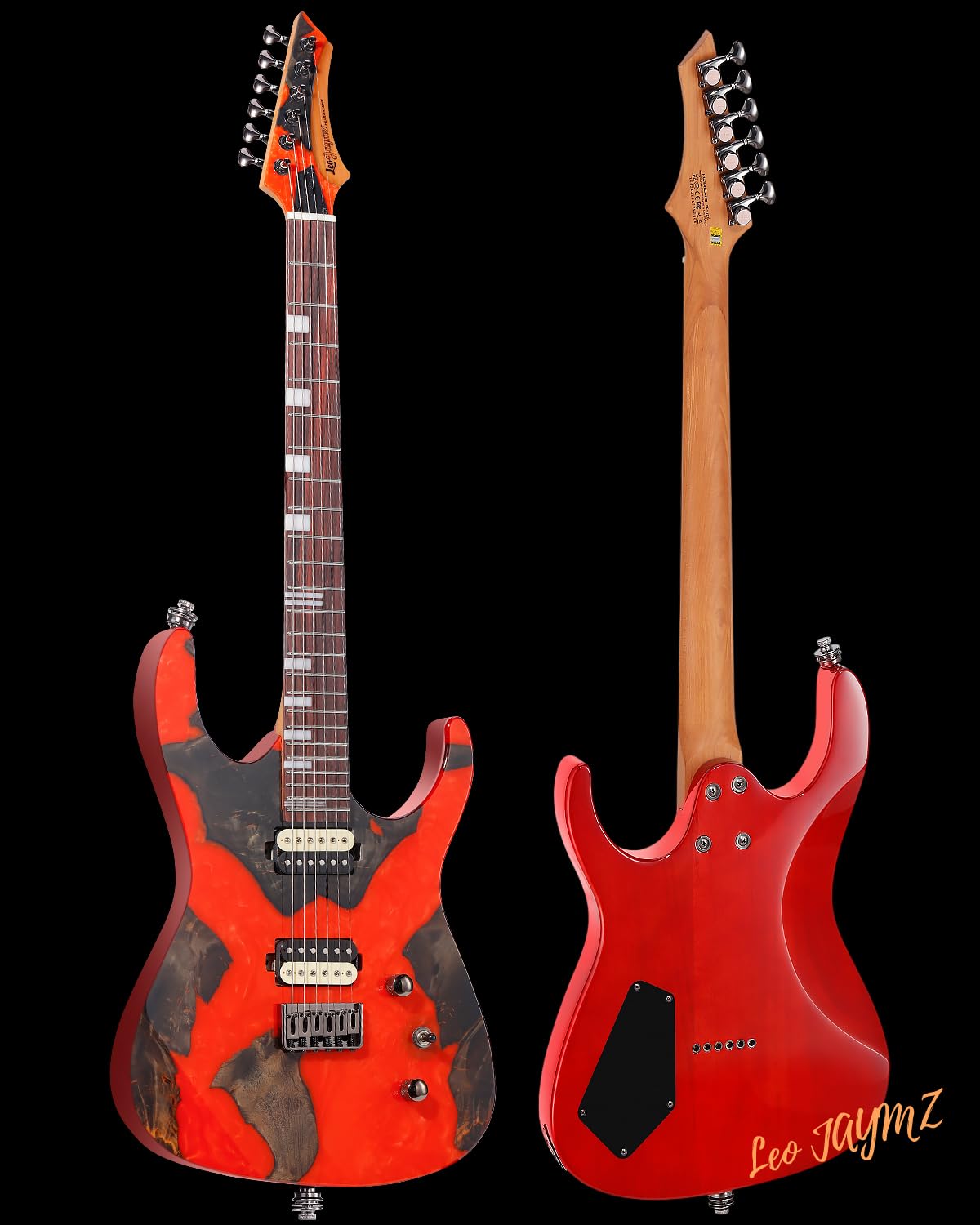 Amazon.com: Leo Jaymz Electric Guitar Hurricane Deluxe Series