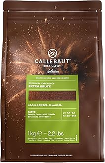 Callebaut Alkalised 'Extra Brute' Deep Dark Red Cocoa Powder (22-24% Fat), 1kg