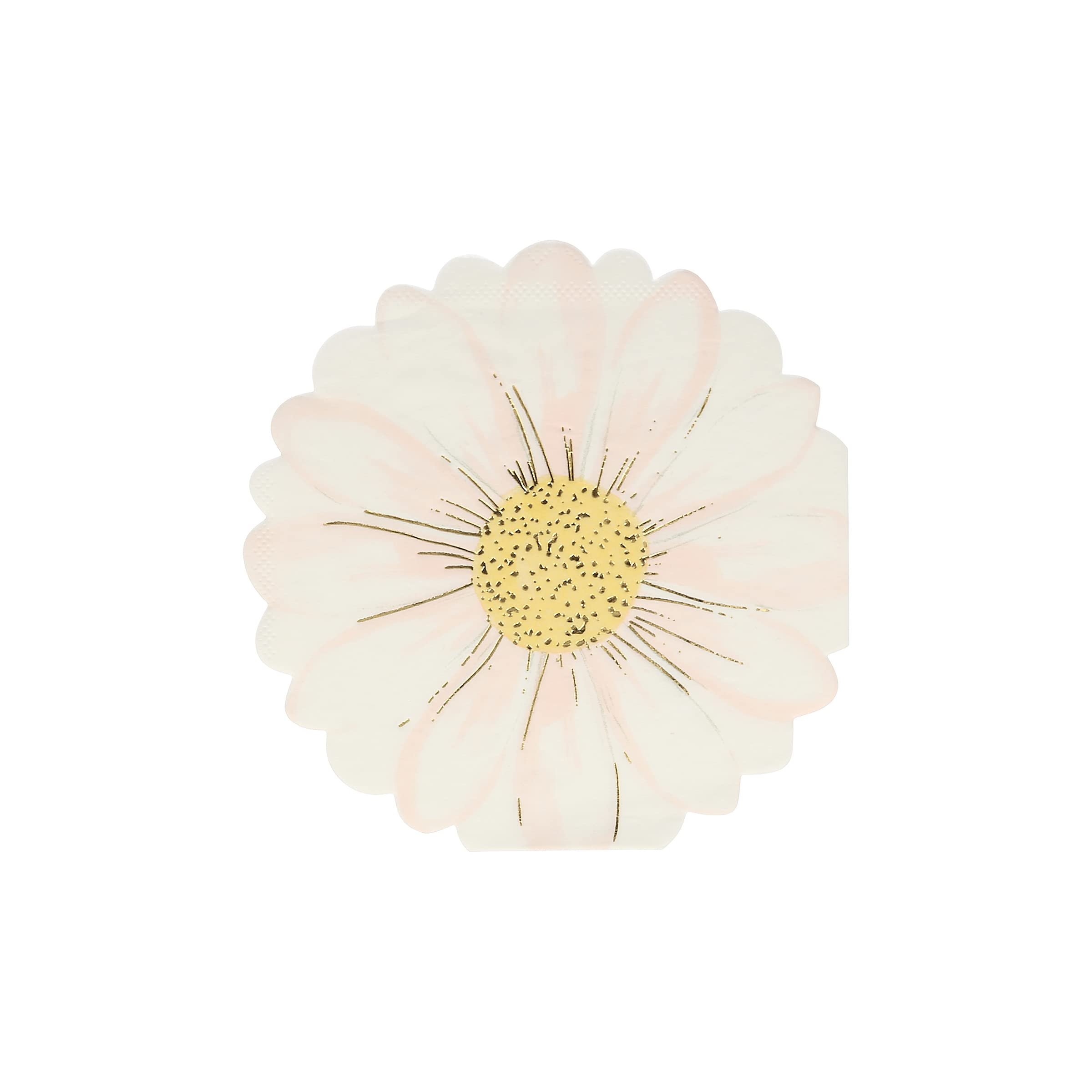 Meri Meri Flower Napkins (Pack of 16), Thick & Absorbent 3-Ply, Flower Shaped Napkins Disposable