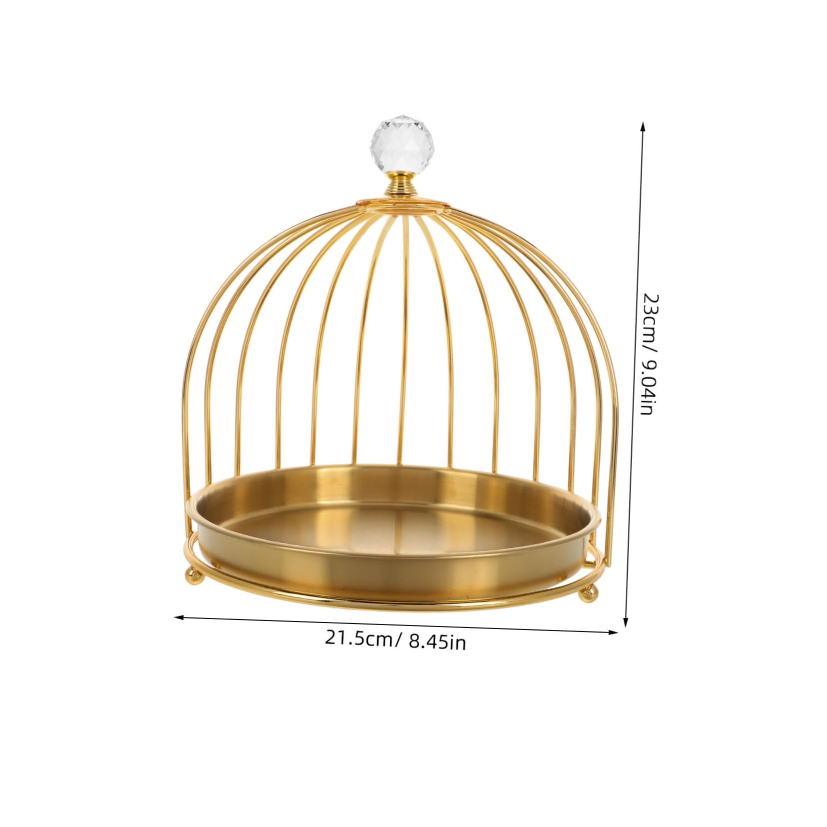 Alipis Vassoio Decorativo Forma Di Gabbia Per Uccelli Supporto Per Dolci e Frutta Piatti Per Dessert Da Tavolo Organizzatore Per Cucina e Ristoranti Vassoio Multifunzionale Per Eventi e