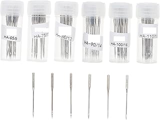 Hohopeti 60 Peças De Agulhas Para Máquina De Costura Agulhas De Costura Duplas Agulhas De Costura Laterais Resistentes Agulhas De Costura Manuais Agulhas De Costura Pesadas