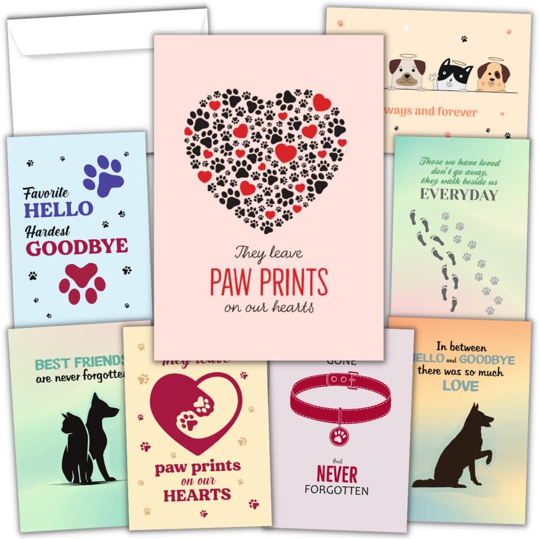 Amazon com : Hat Acrobat 24 Pet Sympathy Cards for Dogs Cats with Amazon com : Hat Acrobat 24 Pet Sympathy Cards for Dogs Cats with