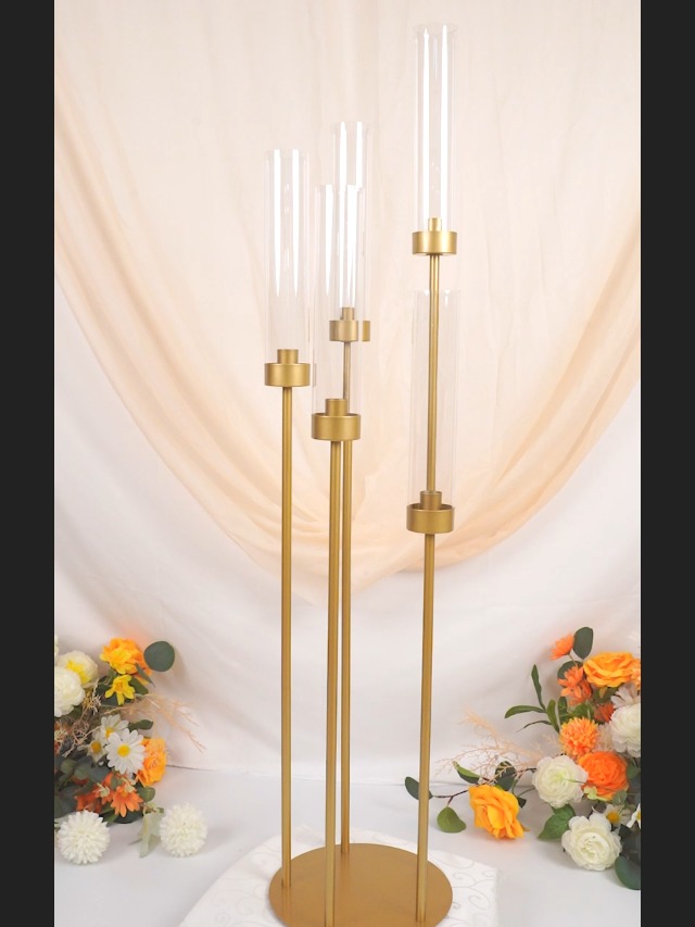 yoakaiax 4 stuks acryl kandelaar Centerpieces Clear