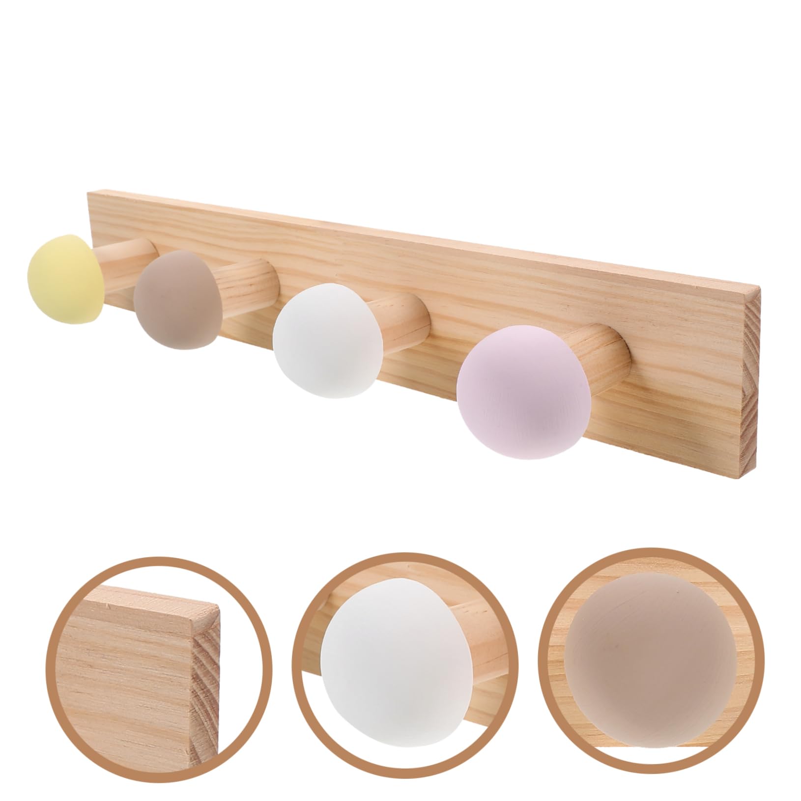 Zerodeko 4 Ensembles De À Boule Semi-Circulaire Crochet pour Serviette De Salle De Bain Crochet pour Chapeau Porte-Vêtements Robuste Décoration De Bureau Mural