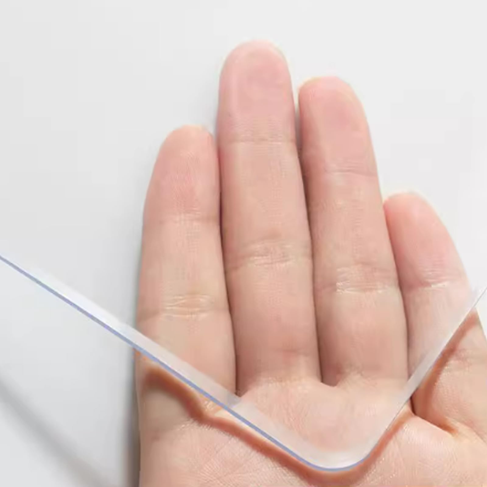 PVC Clear Table Protector PVC Clear Table Cover Protector, 65 Degree Bevel, Multiple Sizes(75x200cm/30x79in)