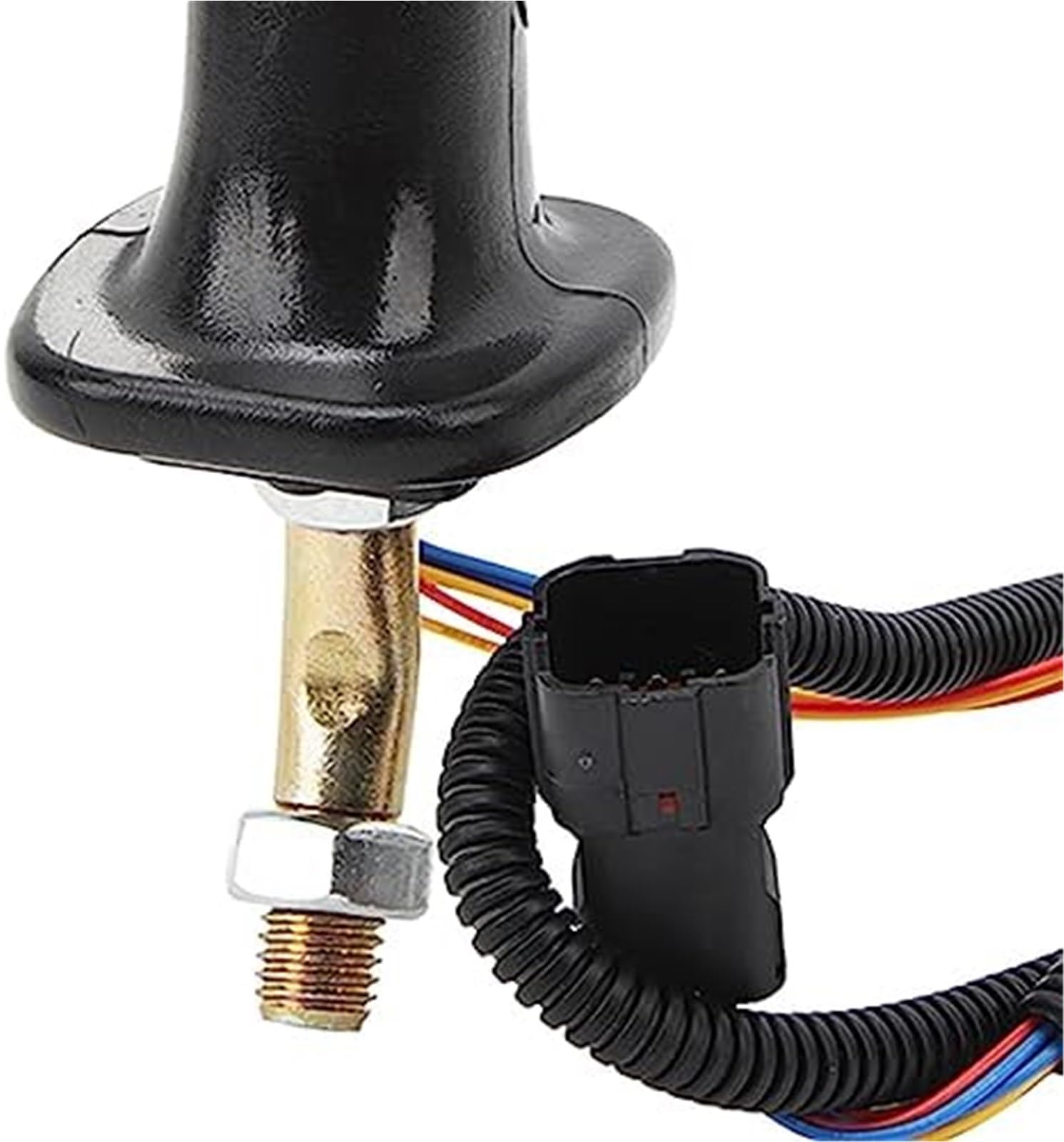 Poignée de joystick d'excavatrice 3 boutons 6 broches alliage d'aluminium noir for MINI DH DX150 215 225 300 37020119C