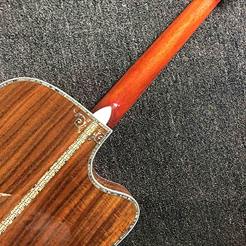 CJWSLYT Guitare pour gaucher – Table et dos en épicéa massif – Guitare folk pop – Guitare acoustique acoustique – Cordes en acier – Taille : 104 cm - Les Beatles, Paul McCartney, John Lennon, RIngo Starr, George Harrison CJWSLYT Guitare pour gaucher - Table et dos en épicéa massif - Guitare folk pop - Guitare acoustique acoustique - Cordes en acier - Taille : 104 cm – Image 5