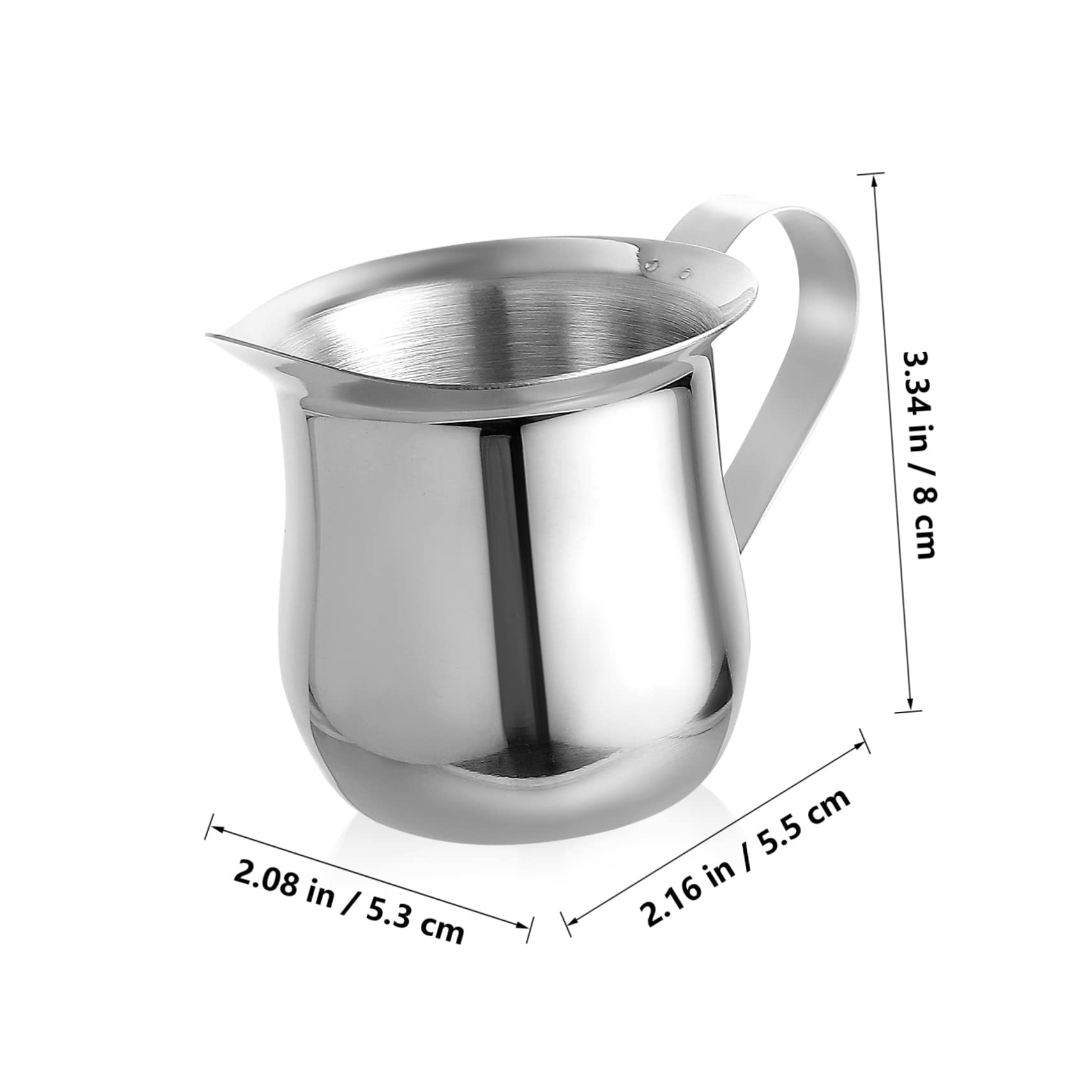 jojofuny 9piezas Taza Espumadora De Leche Inoxidable De Jarras Para Café Espresso Tazas De Leche Para Espumar y